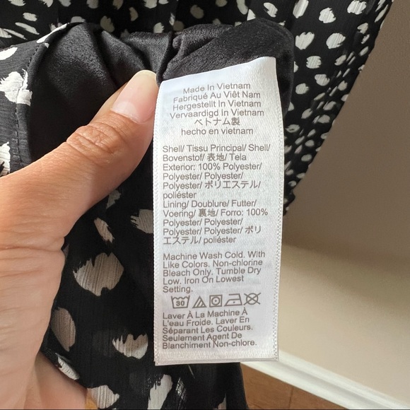 J.Crew Factory Crinkle V Neck Midi Dress XXS size 2 - Picture 9 of 11